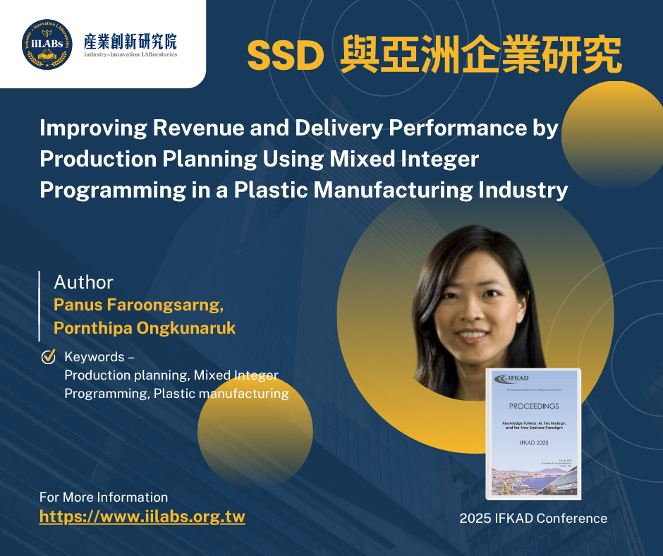 SSD與亞洲企業研究推薦論文分享-Author: Pornthipa Ongkunaruk